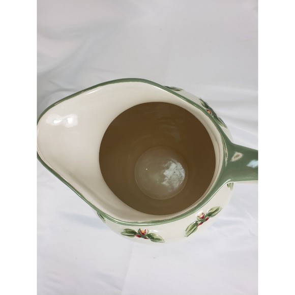 A SPECIAL PLACE Ceramic Pitcher 2002 Vtg 2 Quarts Holiday Micro Dshwshr Freezr - Picture 7 of 9